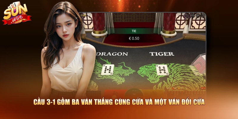 Cầu 3-1 gồm ba ván thắng cùng cửa và một ván đổi cửa