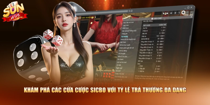 Live Sicbo - Đa Dạng Cửa Cược Cùng Nhiều Tính Năng Nổi Bật 2 Khám phá các cửa cược sicbo với tỷ lệ trả thưởng đa dạng